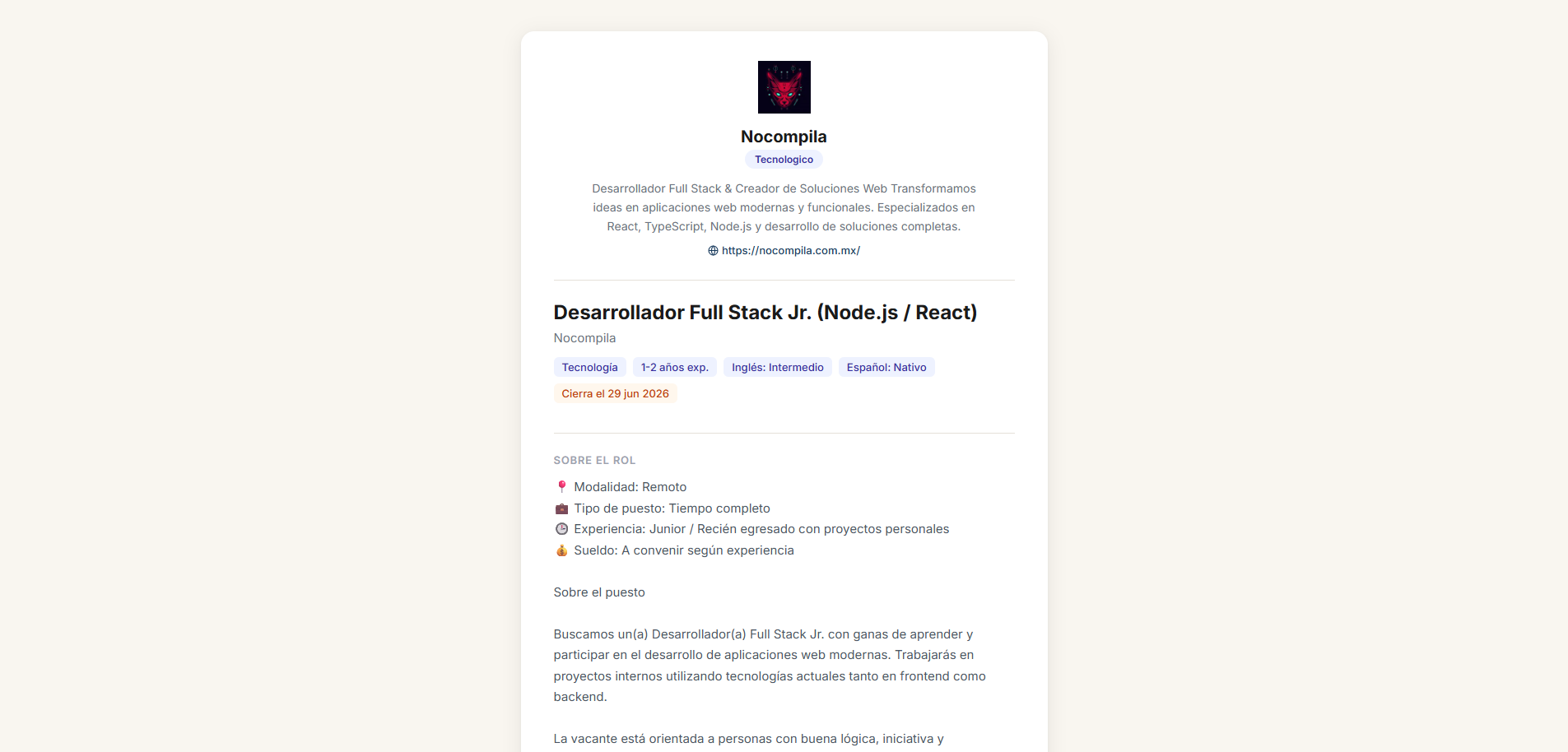 ATS URL Publica